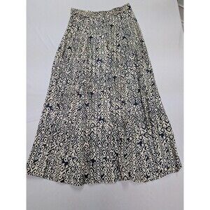 VTG California Krush Black Tribal Print Maxi Skirt M Boho